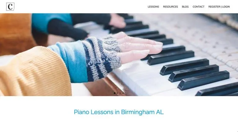 Website Design and Search Engine Optimization Birmingham Al | Carters Music Corner on Desktop